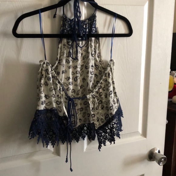 Boho backless halter top - Picture 2 of 4